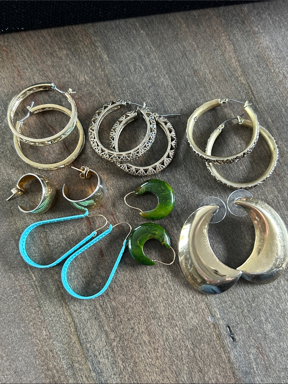 Vintage Earring Lot 7 Pair Pierced